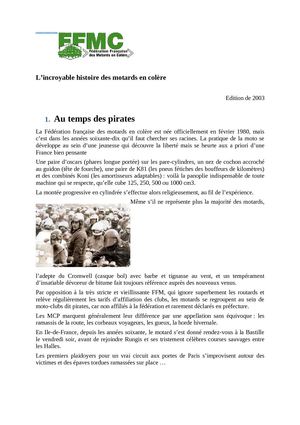 découvrez les missions essentielles de la ffmc (fédération française des motards en colère), engagée pour défendre les droits des motards, promouvoir la sécurité routière et sensibiliser le public aux enjeux liés à la moto. rejoignez-nous pour un avenir meilleur pour tous les passionnés de deux roues !