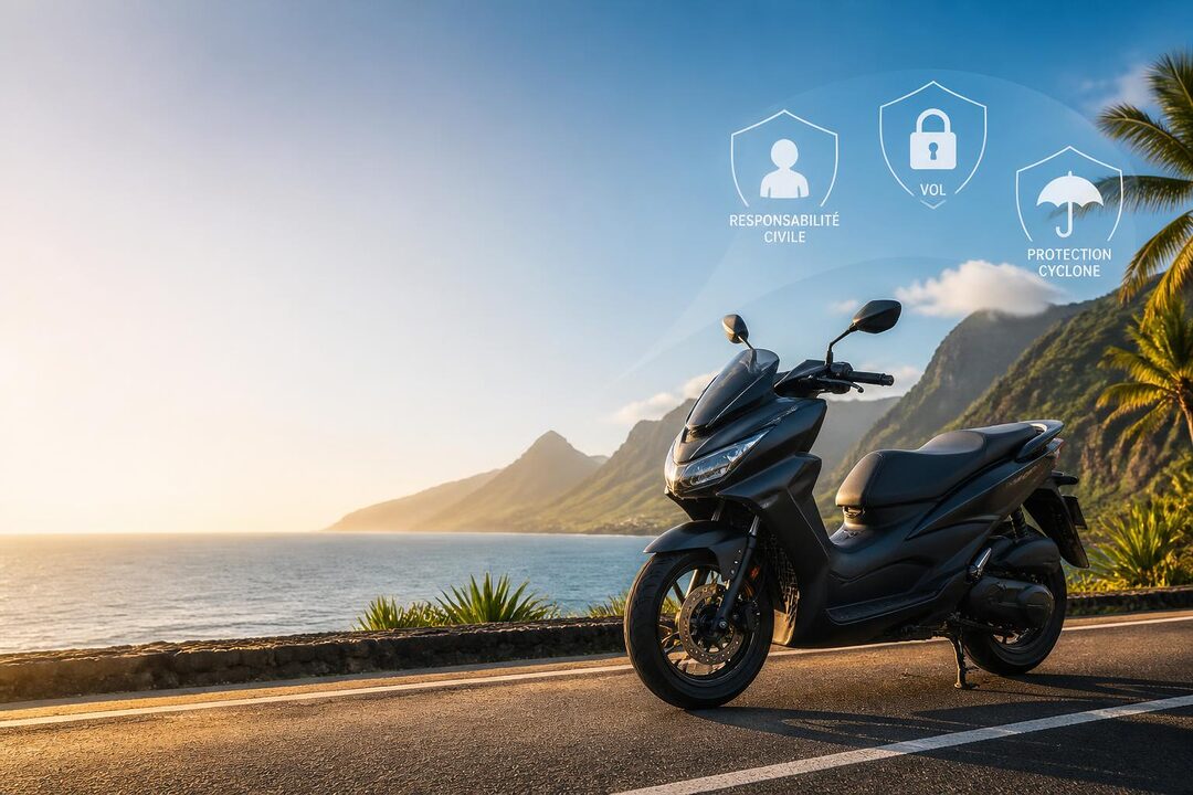 Assurance moto à La Réunion : tiers, vol, cyclone